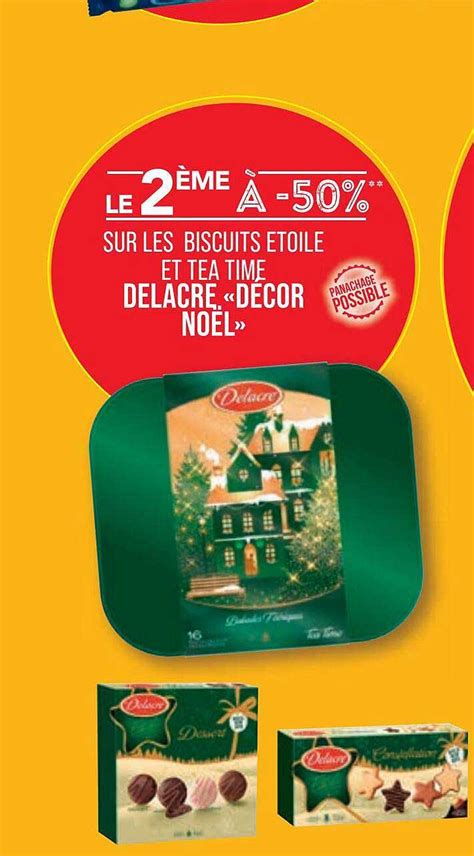 Promo Les Biscuits Toile Et Tea Time Delacre D Cor No L Chez Match