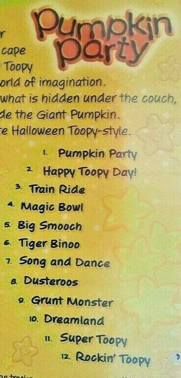 Toopy and Binoo Pumpkin Party DVD Includes 12 Fabulous Stories - DVD ...