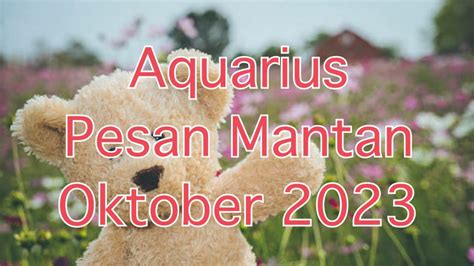 Aquarius Pesan Mantan Okt Berharap Kamu Bahagia Tidak Bertemu