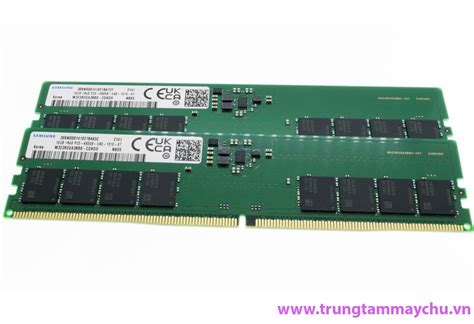 Bộ nhớ RAM 16GB Samsung 1Rx8 DDR5 4800Mbps ECC UDIMM Memory