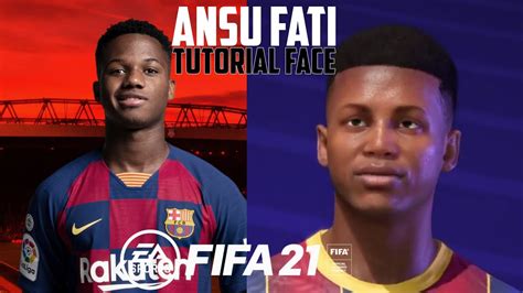 Fifa Face Ansu Fati Tutorialface Virtual Pro Lookalike Youtube