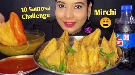 10 😱 Samosa Eating Challenge 🔥 Samosa Eating Competition Food