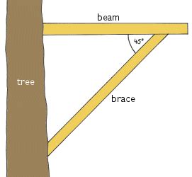 The Treehouse Guide - Knee braces provide strong tree house support