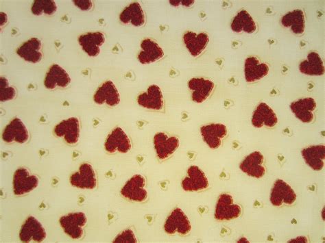 Red Hearts Fabric Fat Quarter Remnant Folksy