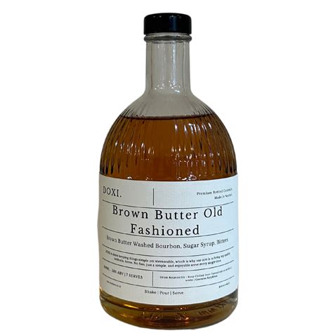 Brown Butter Old Fashioned Bottled Cocktail