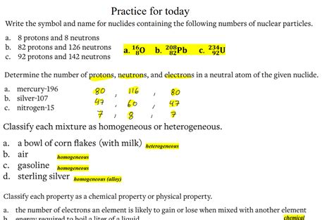 Practice For Todayuntitled Picture Png Write The Symbol And Name For