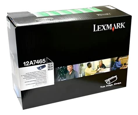 Toner Lexmark 12a7465 Original Outlet Caja Dañada Garantia 1 Negro