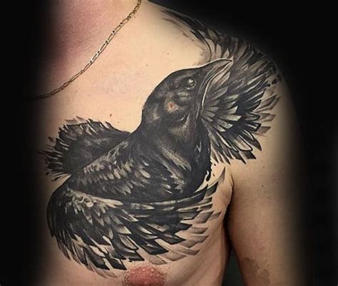 Cool Crow Tattoo Designs For Men