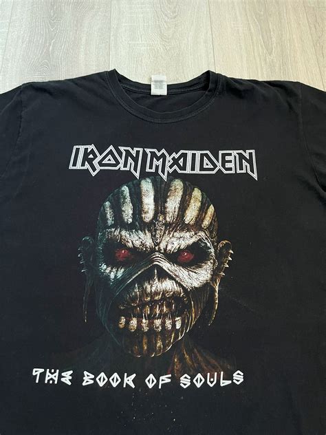 Iron Maiden Iron Maiden The Book Of Souls Tour T Shirt Big Logo Size Xl