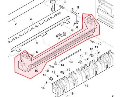 Sharp LFRM0072QSZZ Fusing Lower Frame Originale OFBA Srl