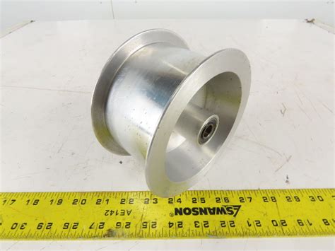 6 Od X 3 Flat Belt Idler Pulley Sheave Aluminum 1 18 Bore