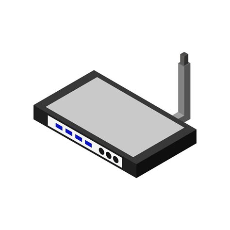 Isometric Router Set On White Background 2147893 Vector Art At Vecteezy