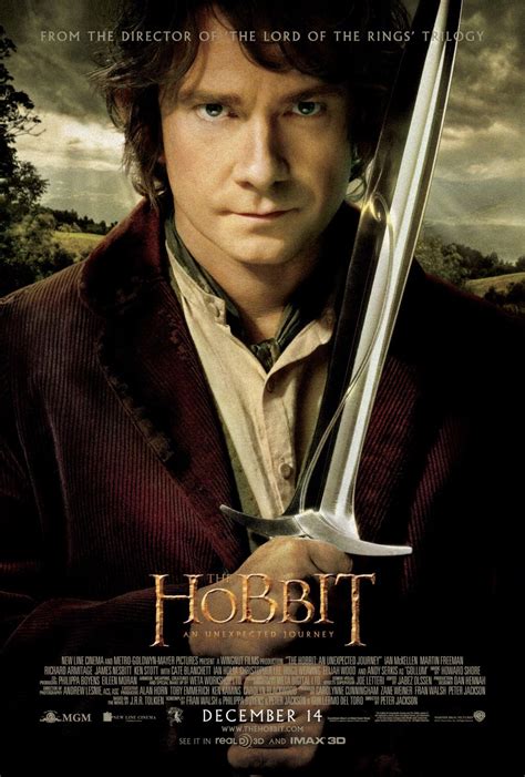 The Hobbit An Unexpected Journey Original Movie Poster Martin Freeman