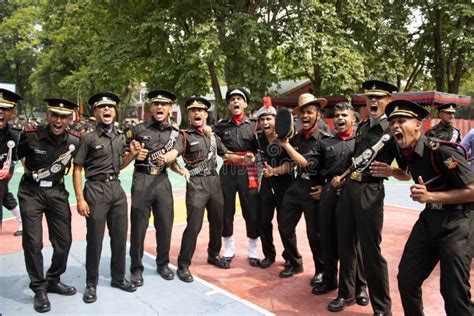 IMA Indian Military Academy Cadets after Passing Out Parade, Expressing ...