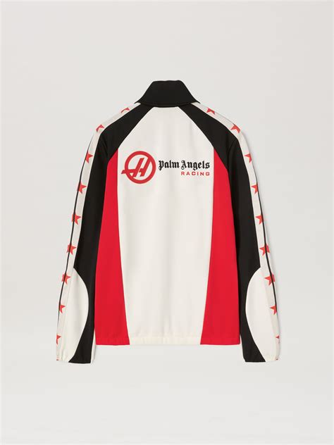 Track Jacket Moneygram Haas F1 Team In Black Palm Angels Official