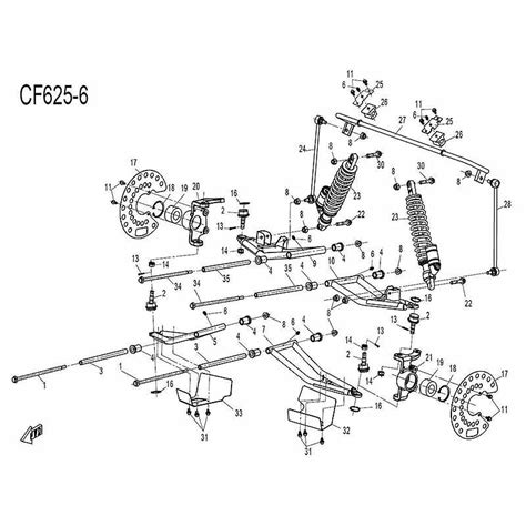 VUE ECLATEE PIECE SUSPENSION AVANT ZFORCE 600 EX