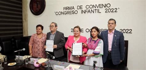 Iepc Y Congreso Firman Convenio Para Noveno Congreso Infantil