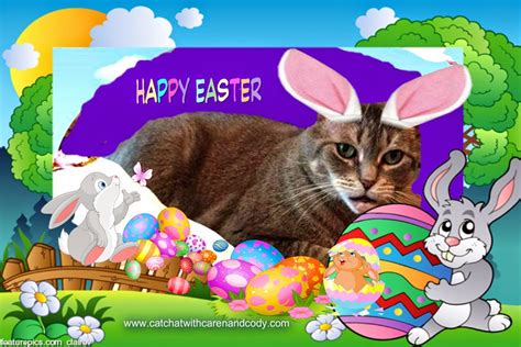 Cat Chat With Caren And Cody: An Easter Greeting....