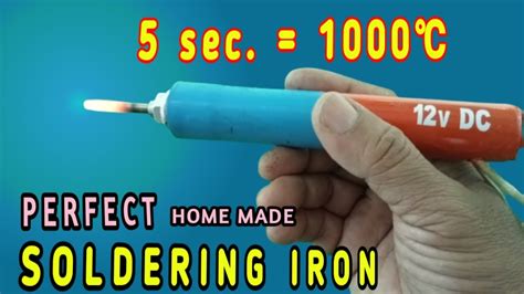 DIY Soldering Iron How To Make Soldering Iron At Home Make 12v DC