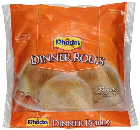 Rhodes Bake N Serv White Dinner Rolls 36 Rolls Frozen