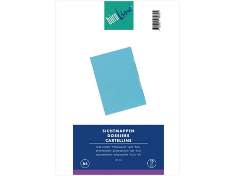 BÜROLINE Dossiers A4 620062 bleu 10 pcs Papedis AG