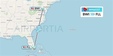 WN6537 Flight Status Southwest Airlines Baltimore To Fort Lauderdale