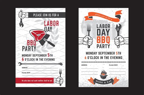 Labor Day BBQ Invitation Card – MasterBundles