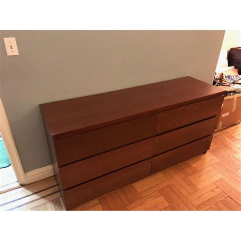Ikea Kullen 6 Drawer Dresser In Brown Aptdeco