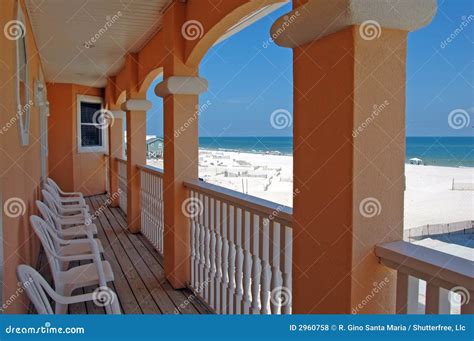 Beach House Balcony Royalty Free Stock Photos Image 2960758