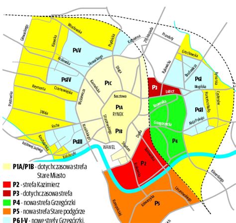 Kraków Dzielnice za większą strefą Kraków Nasze Miasto