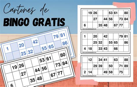 Cartones Para Imprimir De Bingo