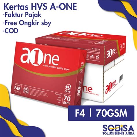 Jual Kertas HVS F4 70gr AONE A ONE Photocopy Paper 70gsm Shopee Indonesia