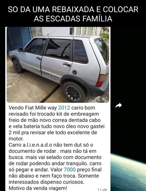 So Da Uma Rebaixada E Colocar As Escadas Fam Lia Vendo Fiat Mille Way