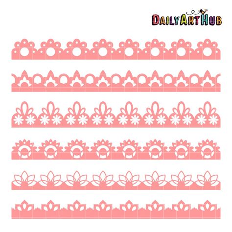 Lace Borders Clip Art Set Daily Art Hub Free Clip Art Everyday