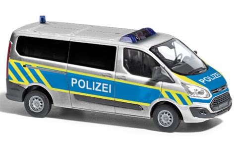 Modellautos Ford Transit Busch Custom Bus Polizei