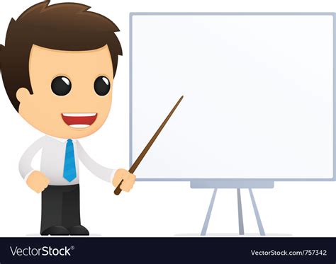 Cartoon office worker Royalty Free Vector Image