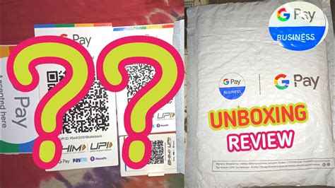 Google Pay Business Qr Code Unboxing Google Pay Qr Code Kit Unboxing