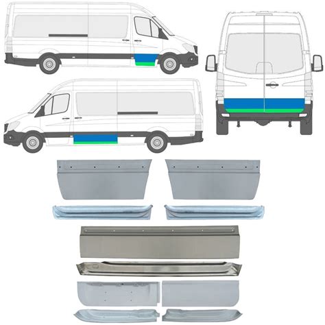 Mercedes Sprinter U Ere Innen T R Reparaturblech Satz