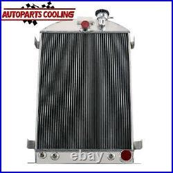 Row Aluminum Radiator For Ford Hot Rod Chevy V Engines Us