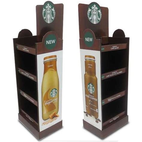 Protable Four Layers Corrugated Cardboard Floor Display Stand Cardboard