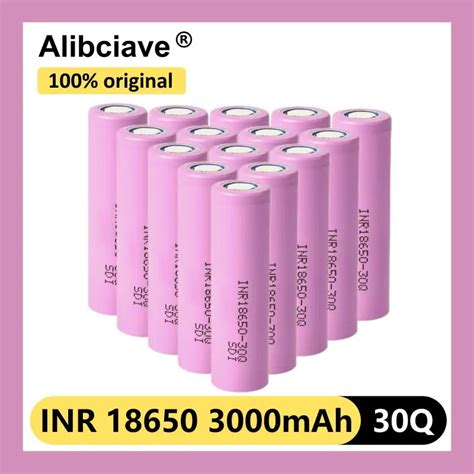 Batterie Aste Articulation Ion INR18650 30Q 100 D Origine 3 7V 18650