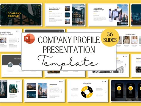 Company Profile Presentation Template Minimal Modern Design Pitch Deck