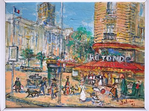 Superb Painting View Of Paris Montparnasse By A... | Antikeo