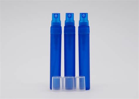 Ml Ml Ml Frosted Spray Bottle Blue Pen Shape Plastic Perfume Atomizer