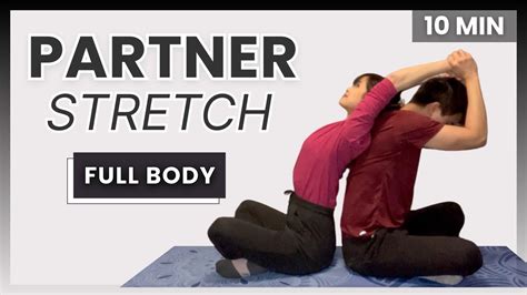 Min Full Body Partner Stretches Valentine S Day Special Youtube