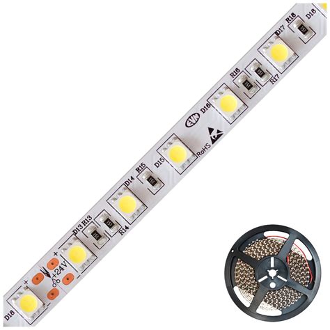 Led Strip Ip20 24v Dc 14 4w M 1200lm M 60led M 5m Rolle 6000k