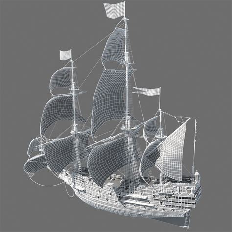 Sail Ship 3D Model MAX OBJ FBX CGTrader