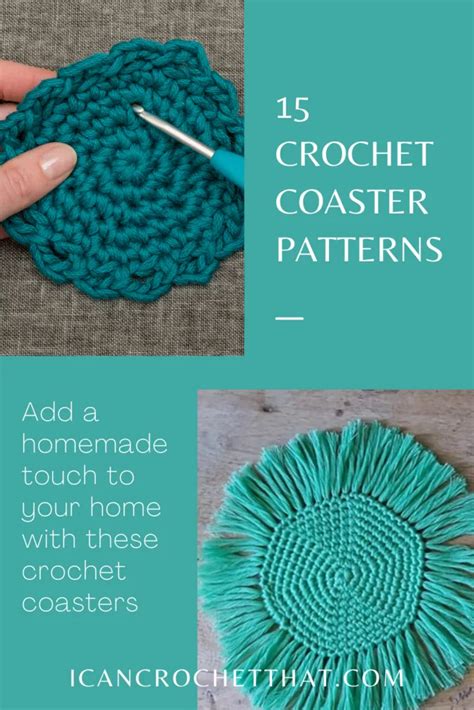 15 Crochet Coaster Patterns What Yarn To Use I Can Crochet That