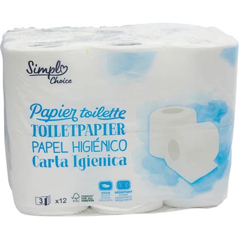 Papier Toilette Simpl Choice Le Paquet De Rouleaux Prix Carrefour