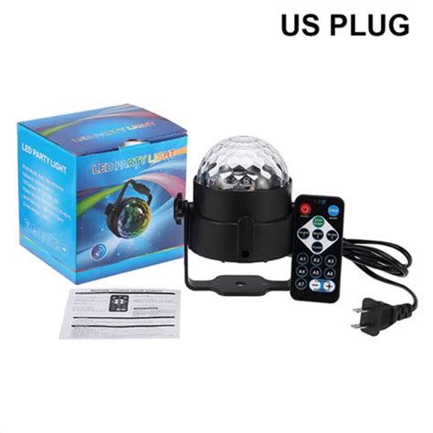 7 Farbe DJ Strobe LED Disco Ball 3W Sound Control Laser Projektor RGB